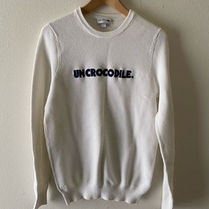Lacoste White Cotton Knit